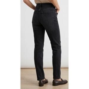 & Other Stories High Rise Straight Black Leg Jeans - Size 25